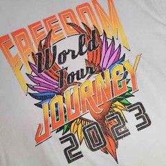 Journey Concert Shirt Mens 2XL XXL Gray Rock Tour Music Casual Distressed NWT