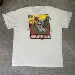 Vintage Made In Japan White Asics Nikko Griffins 1992 Graphic T Shirt – Size XL