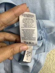 Champion Mens Crew Neck Baby Blue Short Sleeve Cotton Logo T-shirt Medium
