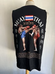 MUAY THAI Official MMA “Kick” Boxer Martial Arts Tank Top T-Shirt Size Large