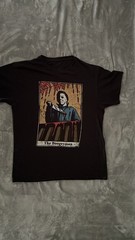 Halloween Michael Myers “The Boogeyman” T-shirt Adult M Black Tarot Card New