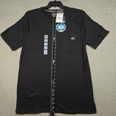 DICKIES Cooling Shirt Mens Medium Black Pocket Lightweight Work Fast Dry NWT B