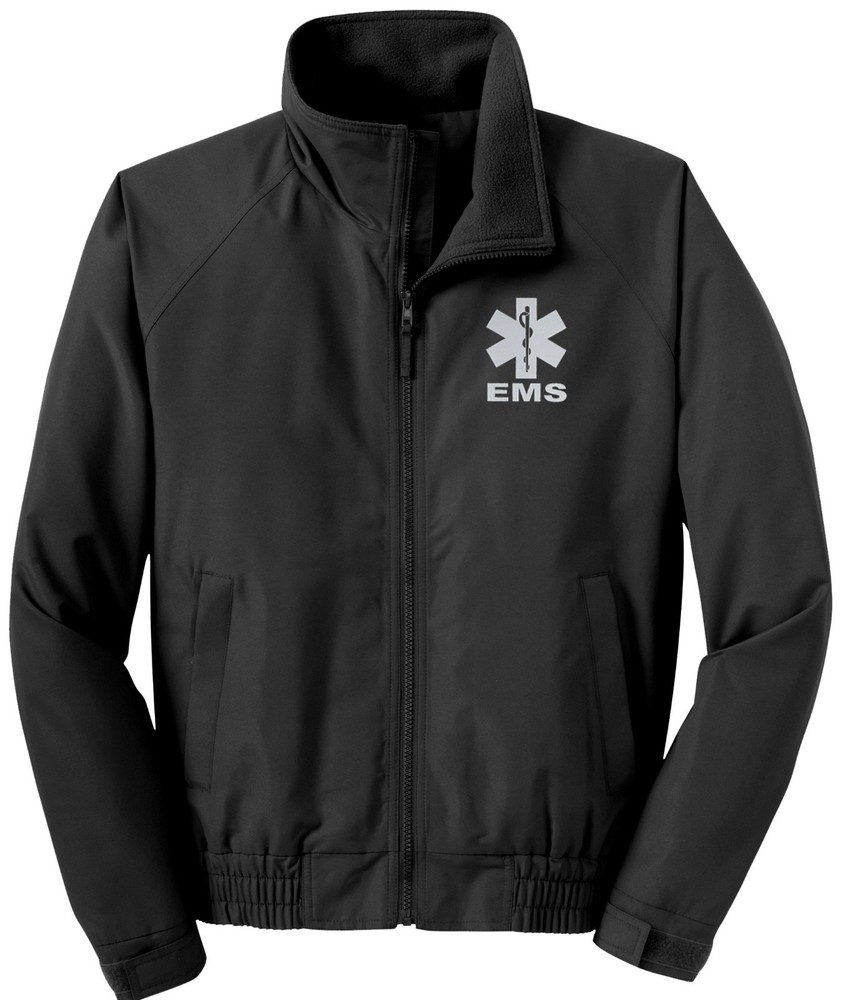EMS economy jacket, REFLECTIVE logo fleece lining Emergency Medical,