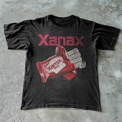 Xanax Bar Graphic Retro Funny Parody Basic Unisex T-Shirt Size S-5XL