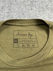 American Yogi OD Green Soldier Surfer Peaceful Warrior Shirt Manifest Your Stoke