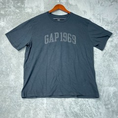 Gap 1969 Men’s XL Black Graphic T-Shirt 100% Cotton Casual Crewneck e1813
