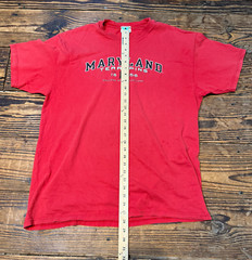 Vintage Maryland Terrapins Champion T-Shirt Mens Size XL Red 90s RARE Y2K
