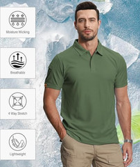 Men’s Polo Shirt Golf Sports Plain Casual New T Shirt Short Sleeve