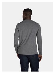 ATHLETIC WORKS Men’s 2XL Long Sleeve Tri-Blend Active Tee • Charcoal Heather