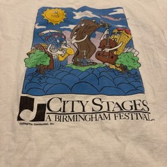 Vintage 90s City Stages Birmingham Alabama Concert Shirt Size Large