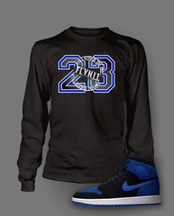 23 Pro Club Shaka Tee Shirt J1 Flynit Royal Men’s Sport Graphic Street Wear