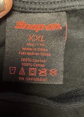 Snap-on 105th Anniversary Work Shirt Mens XXL Black/White 1920-2025 Long Sleeve