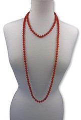 Beaded Mala Necklace 8MM 60″ Matte Finish Genuine Semi-Precious Stone