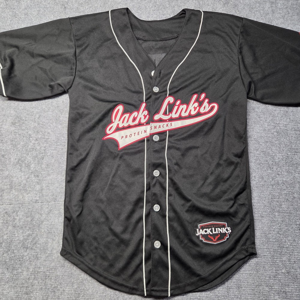 Jack Links Beef Jerky Sasquatch Promo Baseball Jersey Mens Size Small No Tag