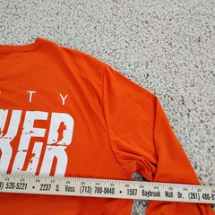 Dirty Hooker Shirt Mens Large Orange Performance Fishing Beach Beer Outdoor A5