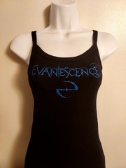 evanescence tank top Glitter eyes evanescence crop top evanescence shirt XXs-2xl