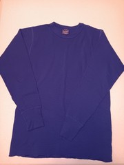Vintage Duofold Shirt Men’s Medium Blue Long Sleeve Hiking Base Layer USA Made