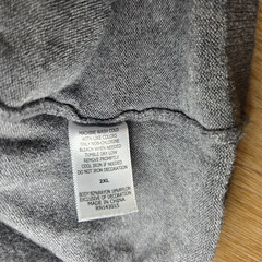 AT&T Henley Shirt Mens 2XL Gray Two Tone Workwear Employee Uniform Casual
