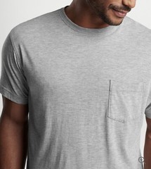 Peter Millar Size XL Crown Lava Wash Pocket Tee, Coastal Grey, NWT, $65