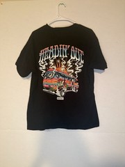 Box Set Shirt Men Large Short Sleeve Graphic Print Skulls Surf Mobile Black