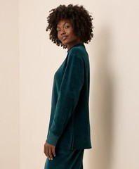 Pact Women’s Pure Velour Mock Tunic Extra Small Celestial Long Sleeve Top