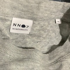 NN07 Sweater Men’s XL Cotton Modal Gray Knit Crewneck Minimalist No Nationality