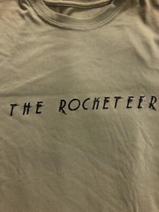 New The Rocketeer T Shirt Sz Med Olive Green Retro Movie Logo *Read Discription