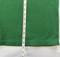 John Son Long Sleeve Thermal Shirt Green Waffle Knit Heavyweight Mens 2XL Cotton