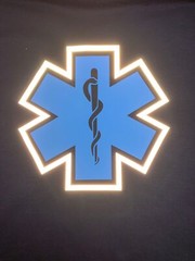 EMS EMT Paramedic Emergency Medical Reflective T-Shirt Tri-Blend Customizable