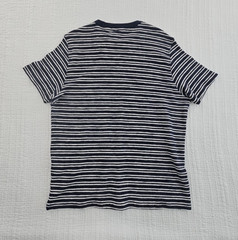 Common People T-Shirt Men’s L Navy Striped NWT Short Sleeve NEW Super Soft Crew