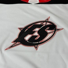 Full Send Nelk Boys F-Star Hockey Jersey White Long Sleeve Size Small NWT