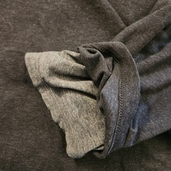 Vince Pima Cotton Lined Henley Mens Large Dark Charcoal Gray