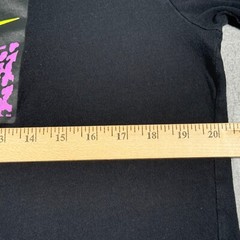 Nike Shirt Adult Large Black Big Swoosh Athletic Sports Outdoors Workout Mens