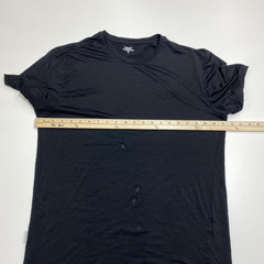 Icebreaker Mens XL Black Pure Merino Superfine Ultralite Wool T-Shirt Outdoor