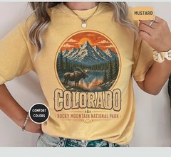 Colorado Moose Rocky Mountain National Comfort Tee