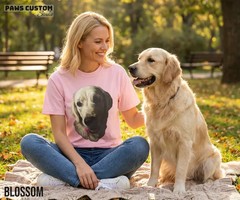 Custom Pet Portrait Comfort Tee Personalized Dog Cat Photo Shirt Unisex Gift