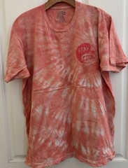 Happy Hour Stay Cool Hand Dyed Tie Die T Shirt Size L