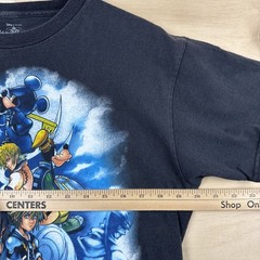 Kingdom Hearts Disney Square Enix Anime RPG Video Game Promo T Shirt Sz Medium