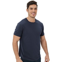 Men’s Ultra-Soft Viscose T-Shirt, Curved Hem Lightweight Cooling Cotton Blend…