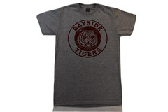 Saved By The Bell Mens Bayside Tigers Gray Shirt New S