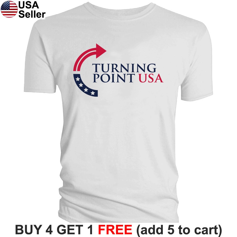Charlie Kirk Turning Point USA T-Shirt Memorial Tribute Political Patriot BCC07