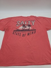 Salt Life T-Shirt Men Large Dark Pink Graphic Tee.#46903