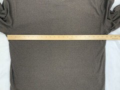 Van Heusen Layered Look Long Sleeve T-shirt XL Brown Varsity Stripe Fundamental