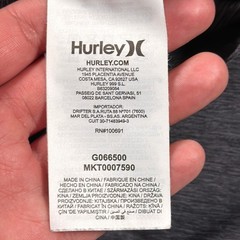 Hurley Buckle Henley Shirt Mens Medium Gray Short Sleeve Raglan