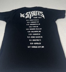 The Struts Union Jack USA Tour 2017 Band T-Shirt Men’s/Unisex Small Black Tultex