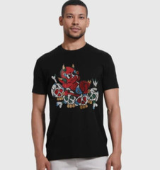 New Men Luxury Rhinestones Gothic Fashion Skull Black WhiteT-Shirt High Quality