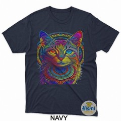 Funny Cat Colorful Mandala Pet Lover T-Shirt