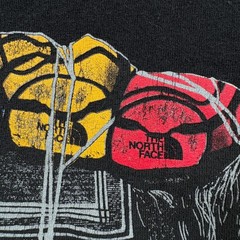 The North Face T-Shirt Mens Large Black Logo Donkey Never Stop Exploring Graphic