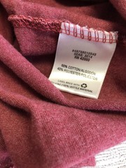 Basic Editions Shirt Mens XL Red Chest Stripe Layered 90’s Look Tee Casual