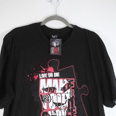 Saw Escape Room Las Vegas Shirt Sz XL Black Horror Movie Live Or Die Choice NWT